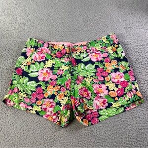 Lilly Pulitzer Callahan Shorts Womens 6 Multicolor Floral Colorful Preppy